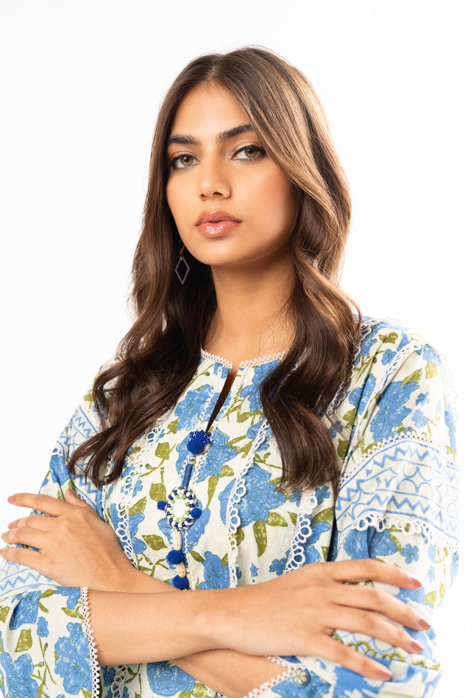 3 Pc Printed Lawn Suit With Lawn Dupatta