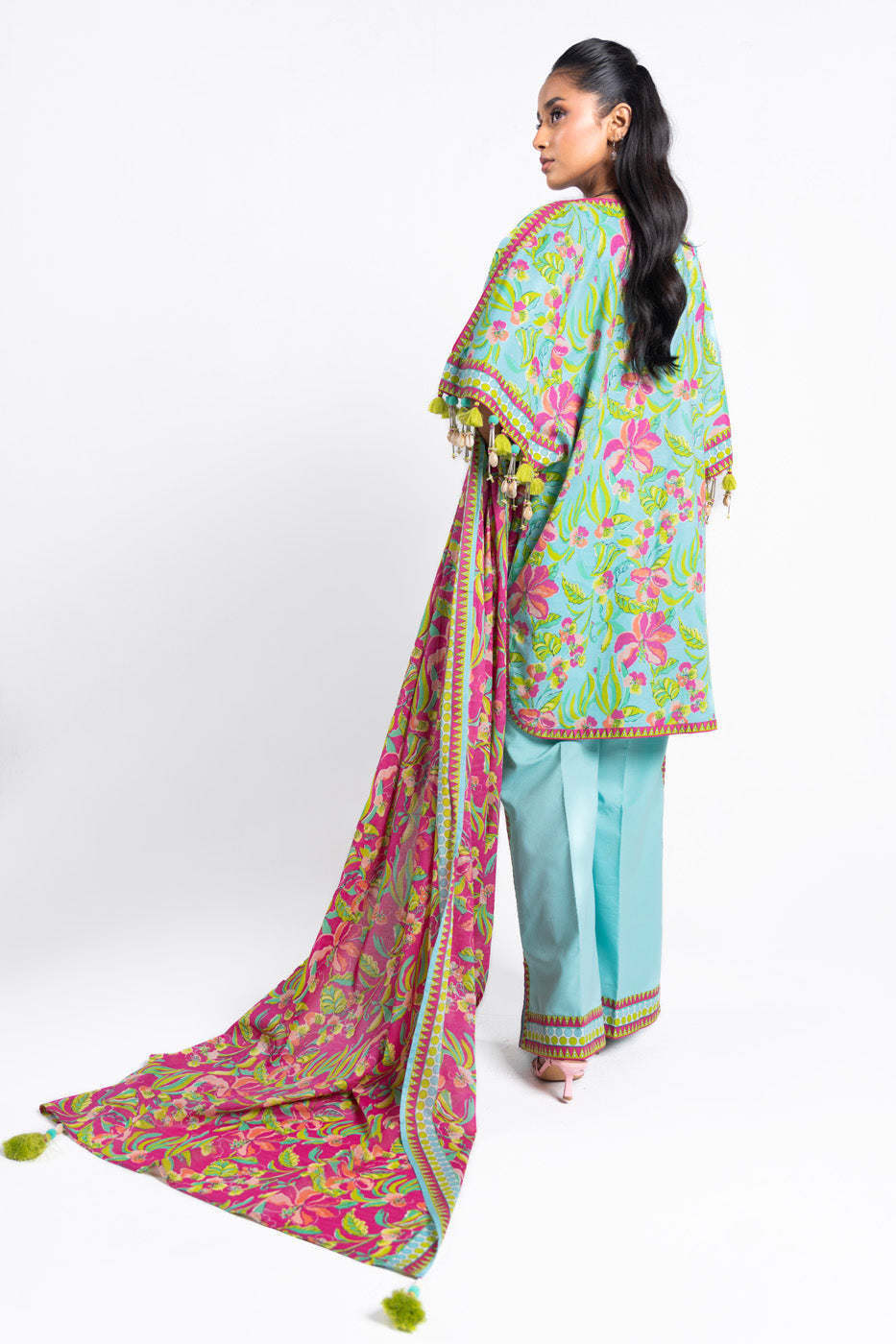 3 Pc Printed Lawn Suit With Lawn Dupatta