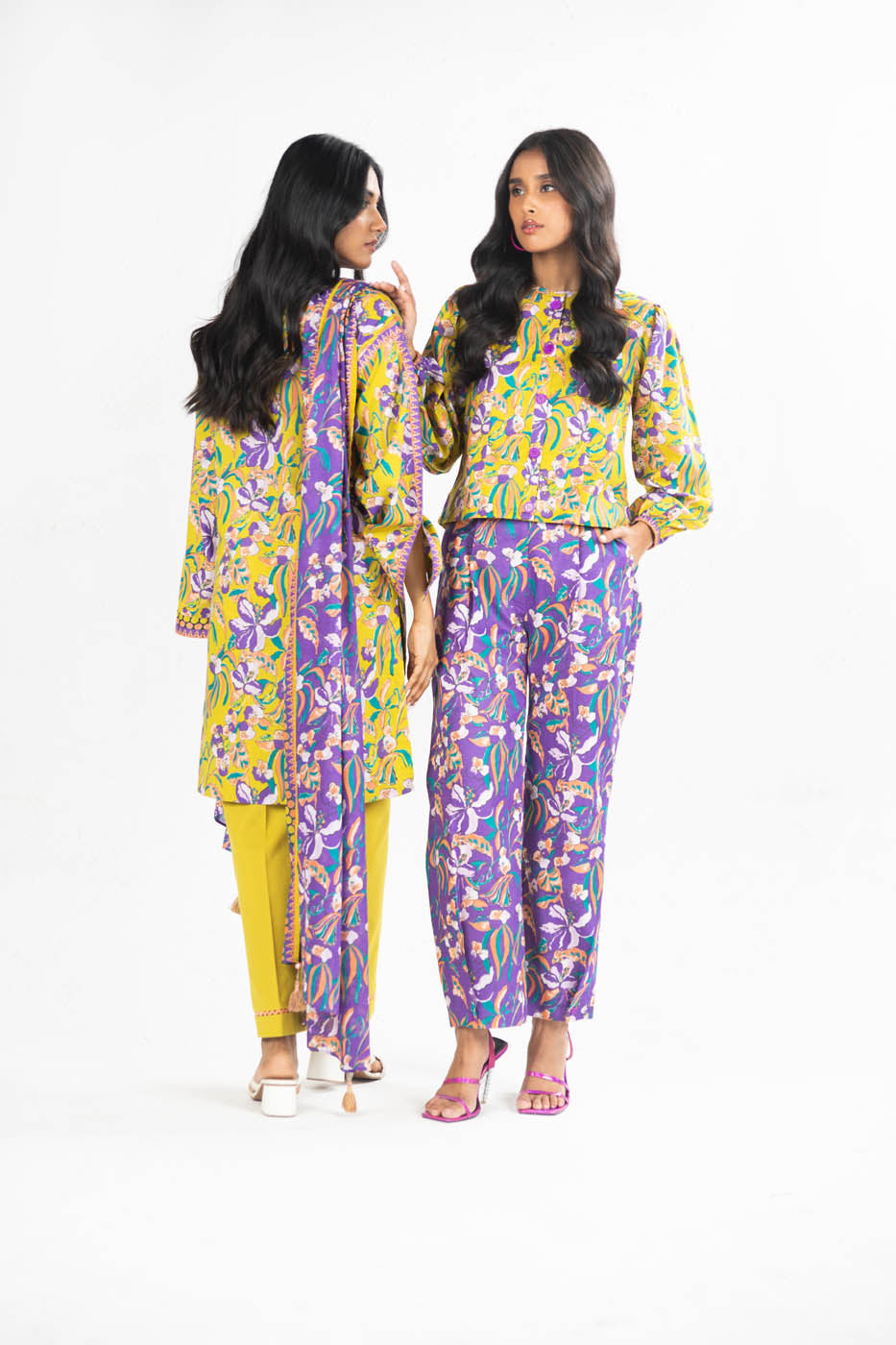 3 Pc Printed Lawn Suit With Lawn Dupatta