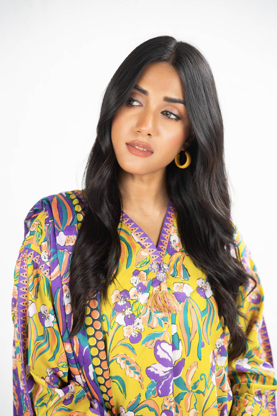 3 Pc Printed Lawn Suit With Lawn Dupatta