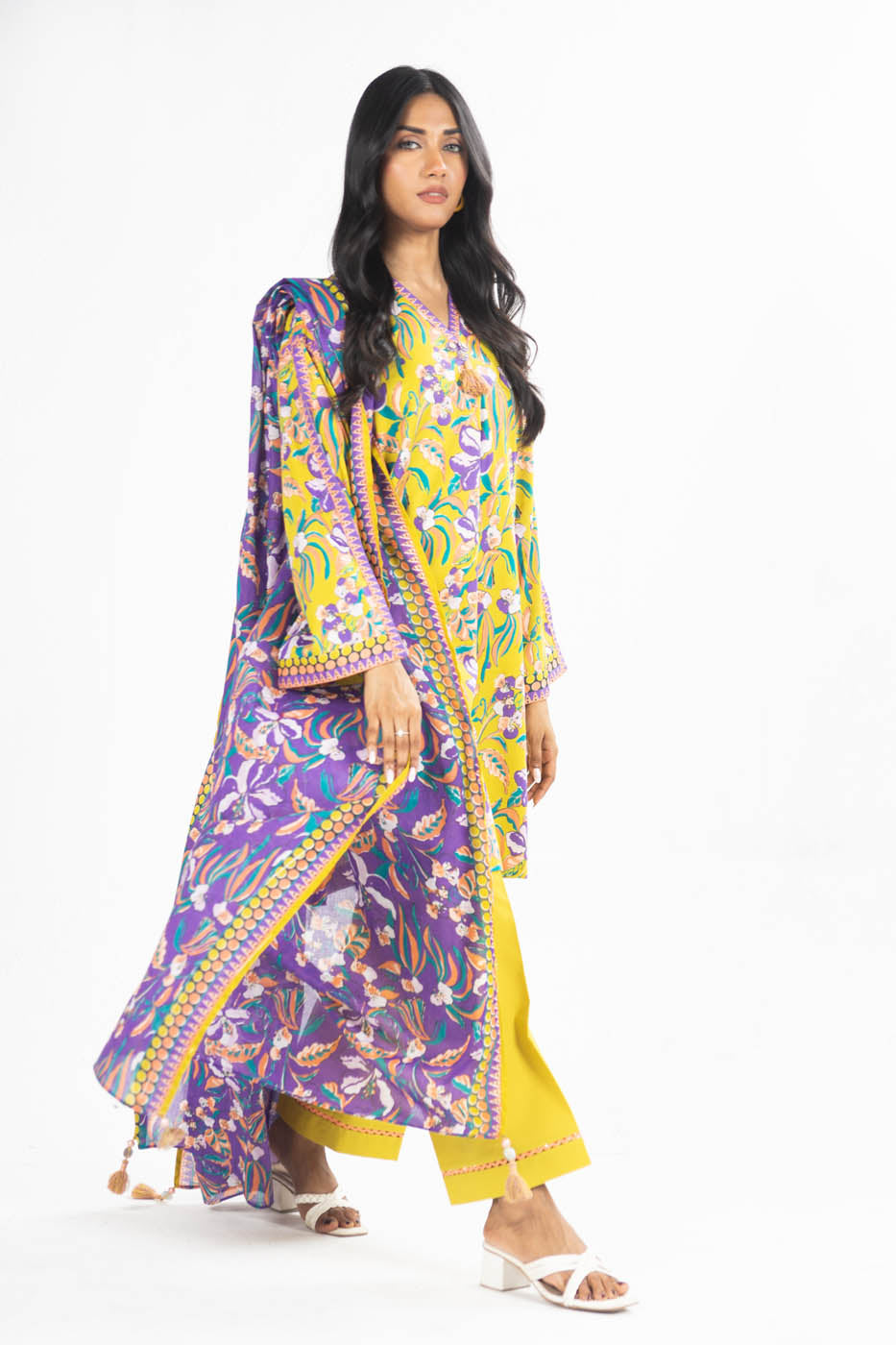 3 Pc Printed Lawn Suit With Lawn Dupatta