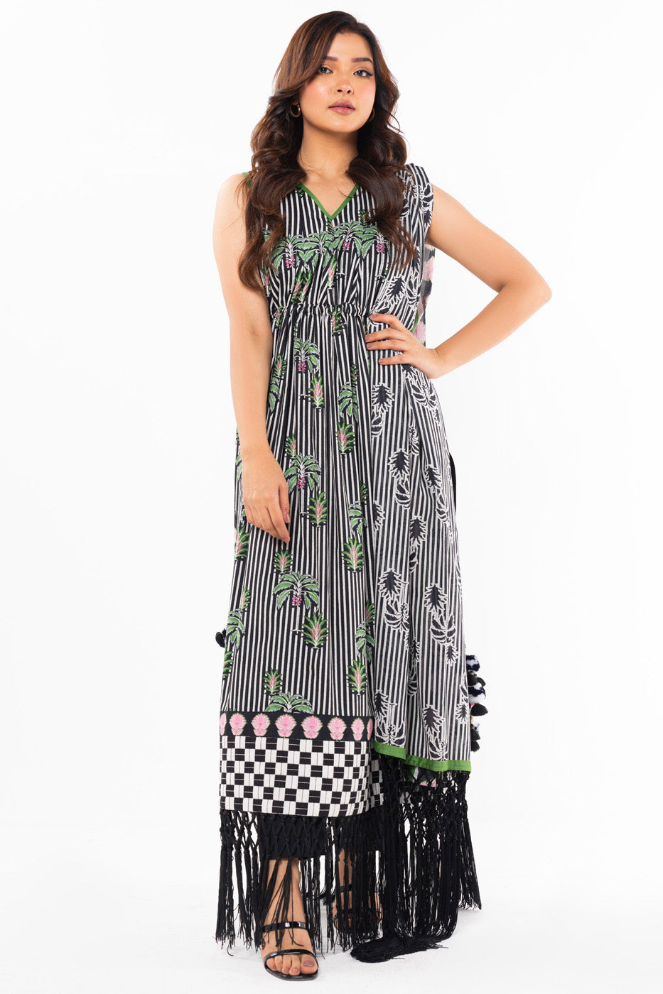 3 Pc Printed Lawn Suit With Lawn Dupatta