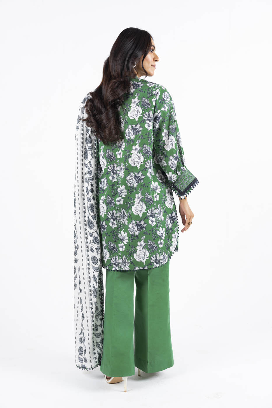 3 Pc Printed Lawn Suit With Lawn Dupatta