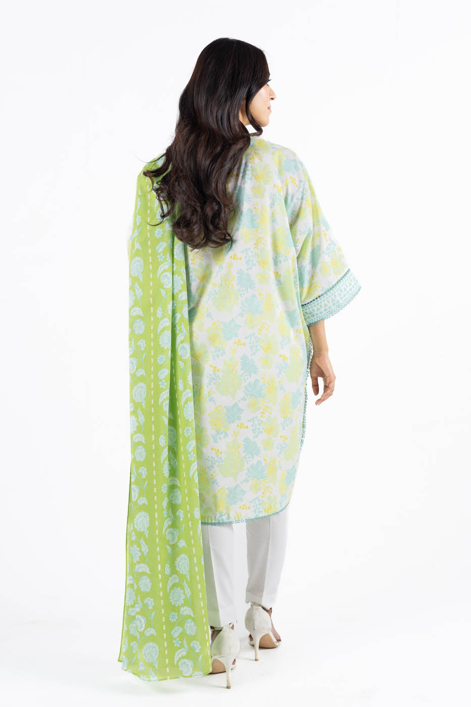 3 Pc Printed Lawn Suit With Lawn Dupatta