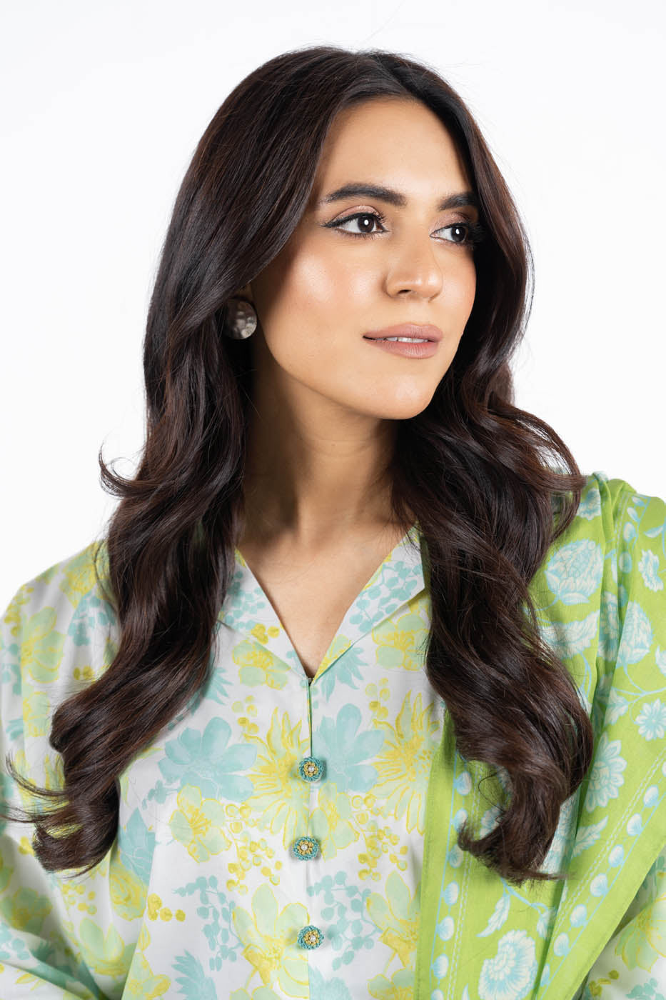 3 Pc Printed Lawn Suit With Lawn Dupatta