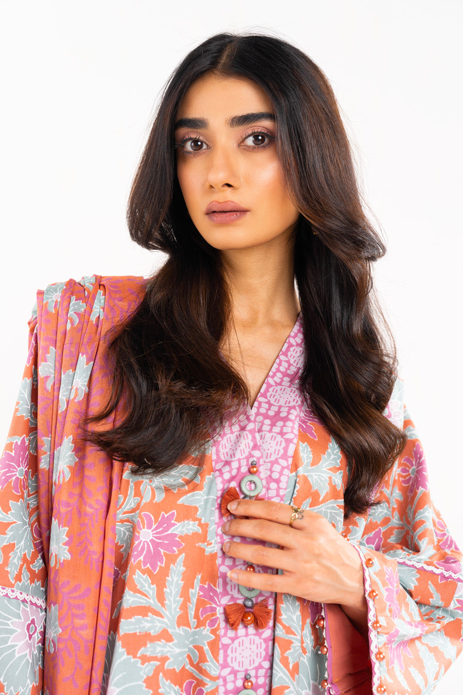 3 Pc Printed Lawn Suit With Lawn Dupatta