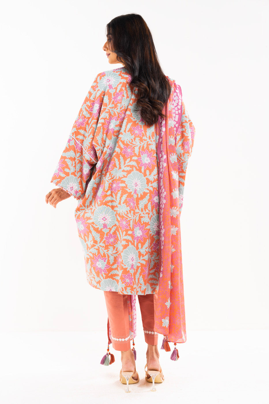 3 Pc Printed Lawn Suit With Lawn Dupatta