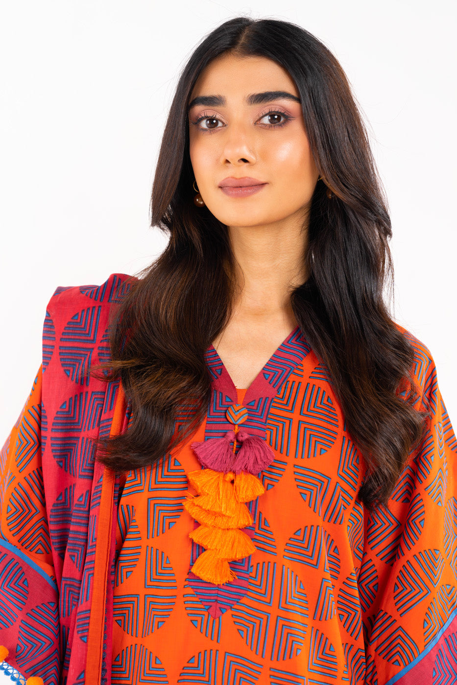 2 Pc Printed Lawn Suit With Lawn Dupatta