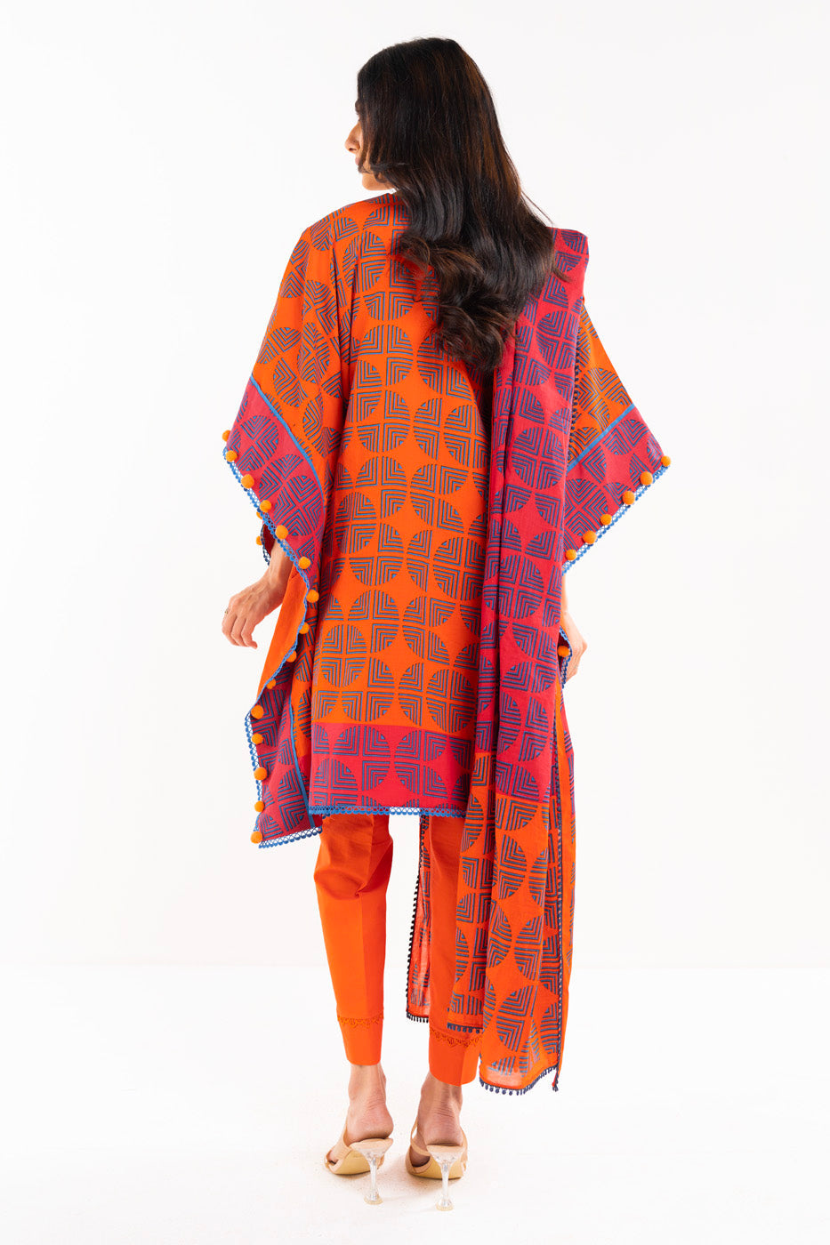 2 Pc Printed Lawn Suit With Lawn Dupatta