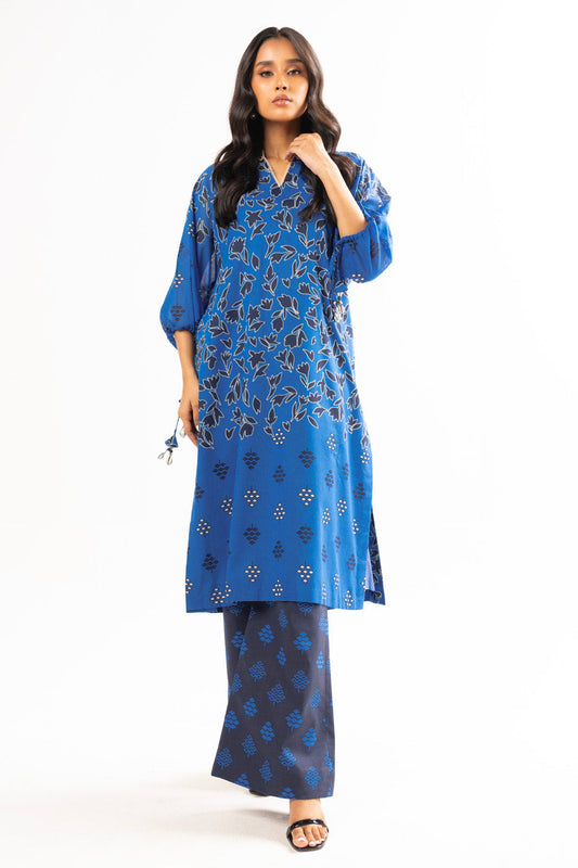 2 Pc Printed Lawn Suit With Cambric Trouser