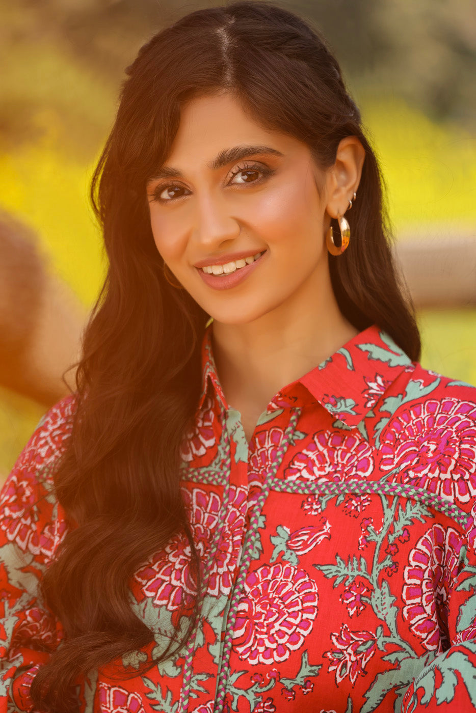 2 Pc Printed Lawn Suit With Cambric Trouser