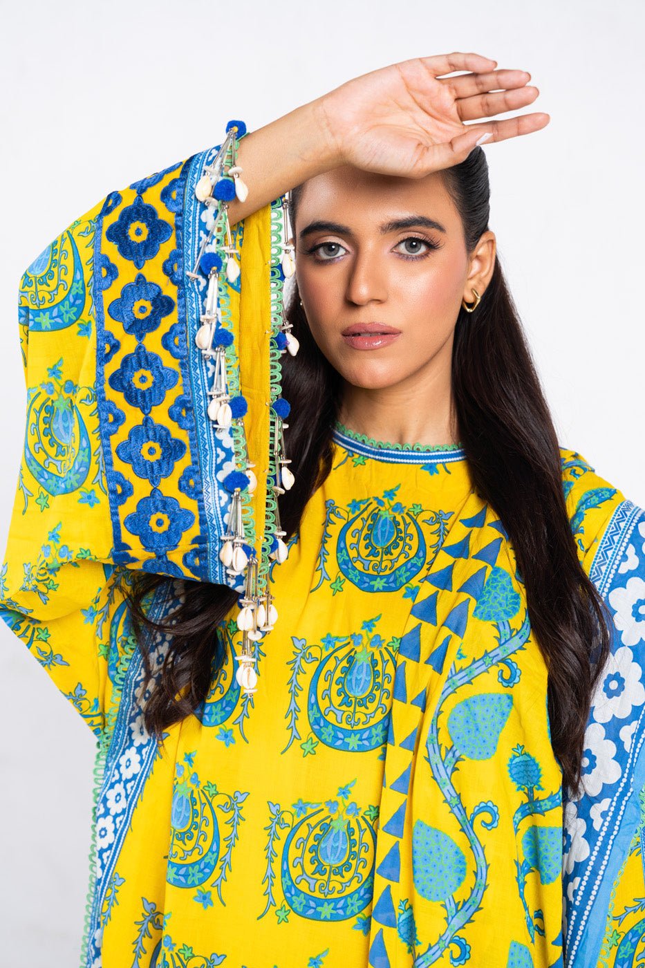3 Pc Embroidered Lawn Suit With Lawn Dupatta