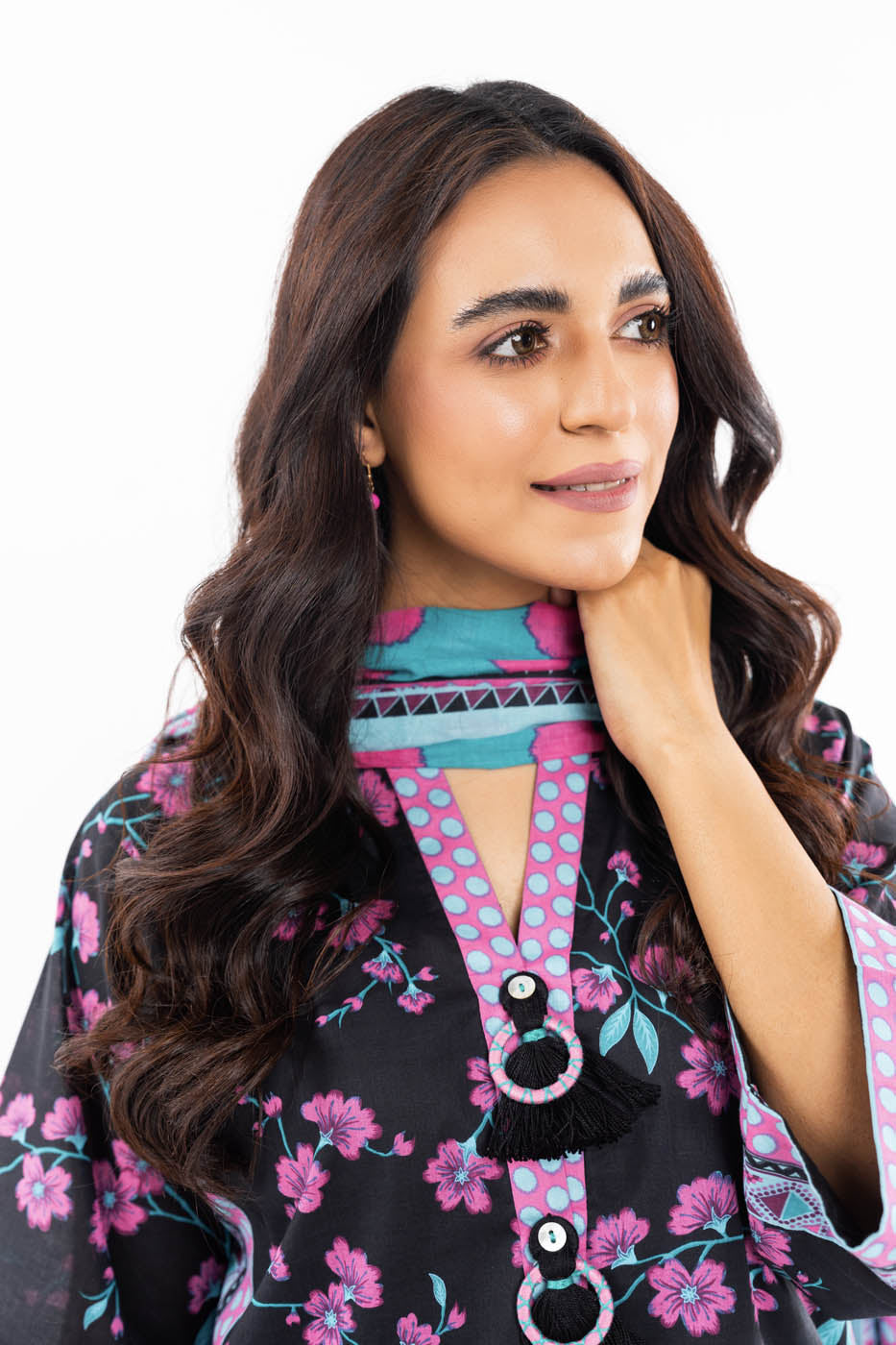 3 Pc Printed Lawn Suit With Lawn Dupatta