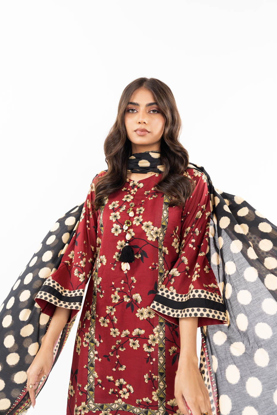 3 Pc Printed Lawn Suit With Lawn Dupatta