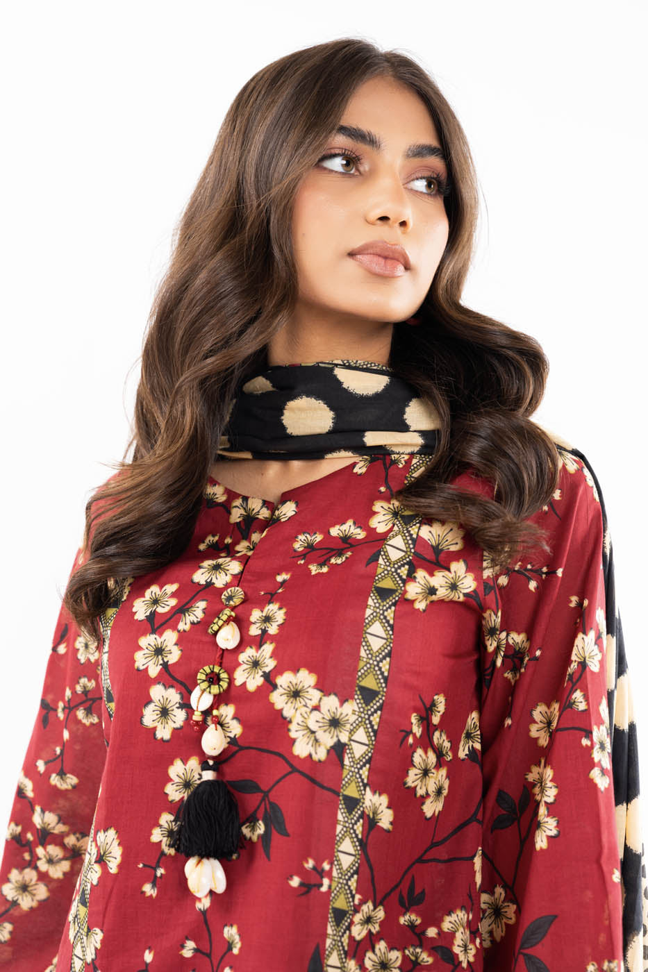 3 Pc Printed Lawn Suit With Lawn Dupatta