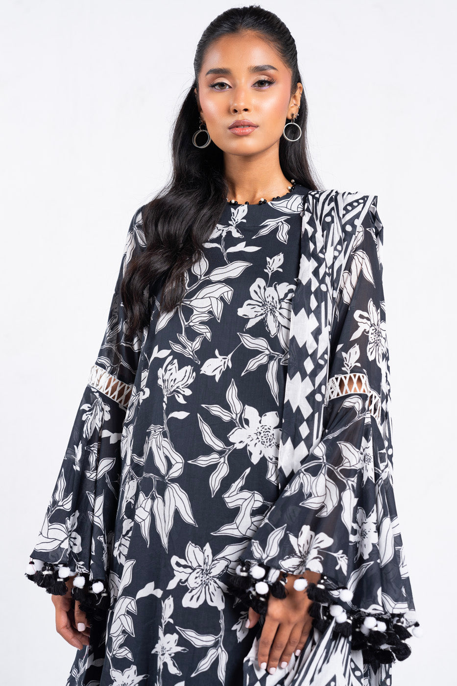 3 Pc Printed Lawn Suit With Lawn Dupatta