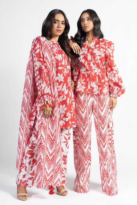 3 Pc Printed Lawn Suit With Lawn Dupatta