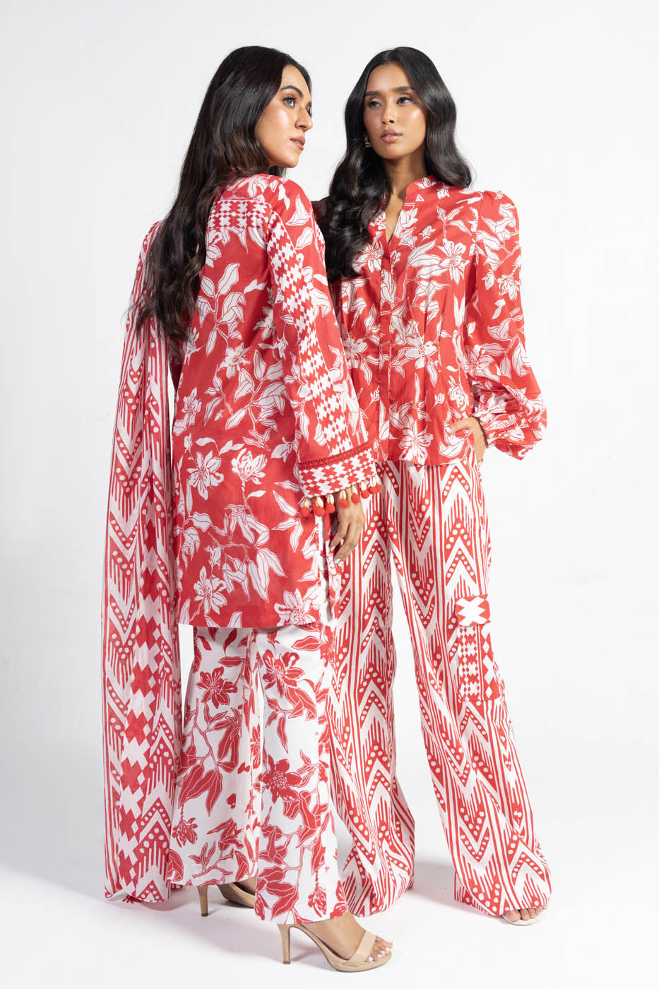 3 Pc Printed Lawn Suit With Lawn Dupatta