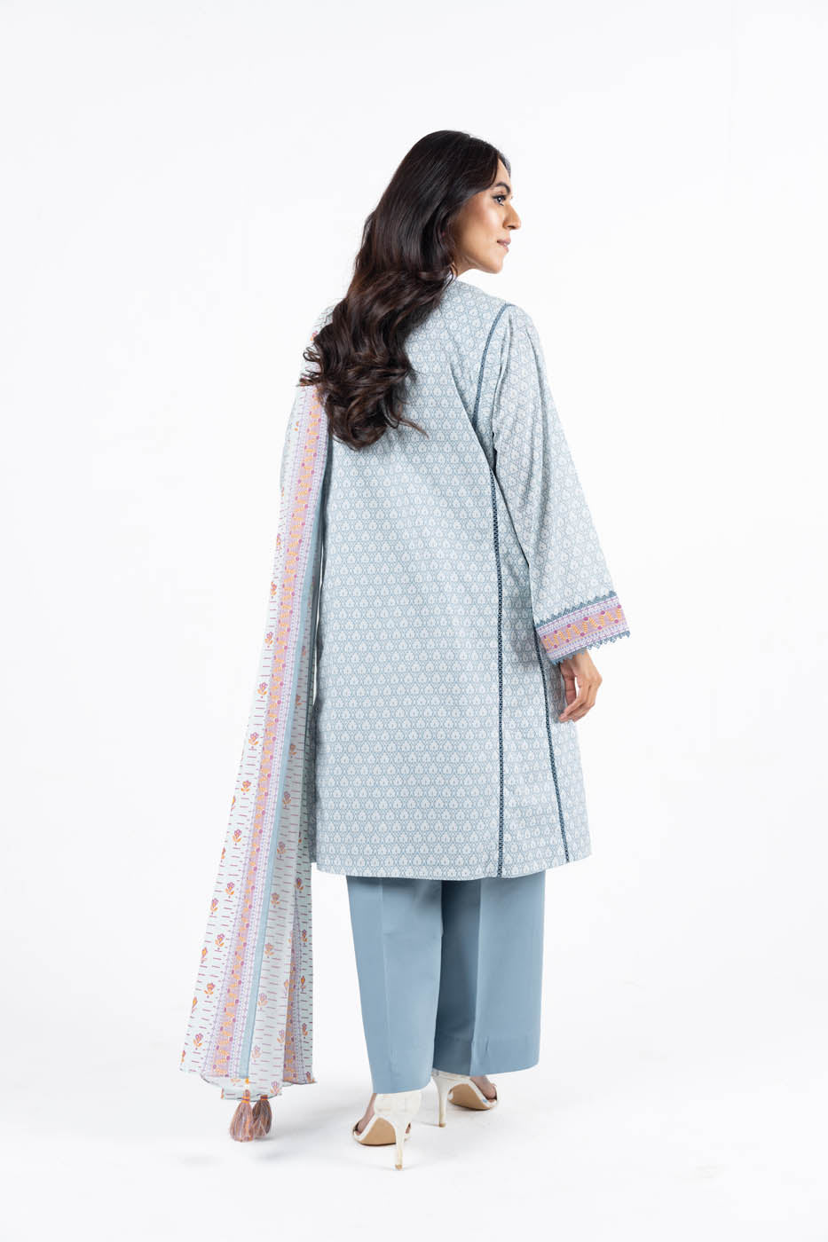 3 Pc Printed Lawn Suit With Lawn Dupatta