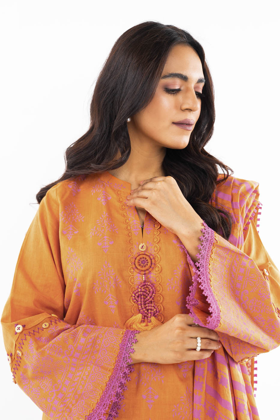 3 Pc Printed Lawn Suit With Lawn Dupatta
