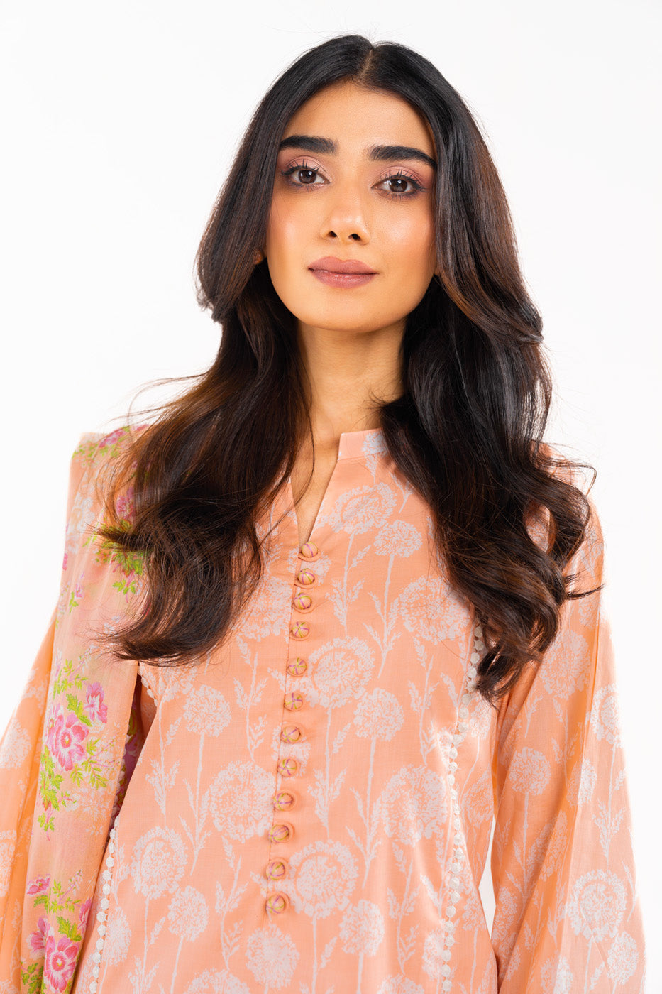 3 Pc Printed Lawn Suit With Lawn Dupatta