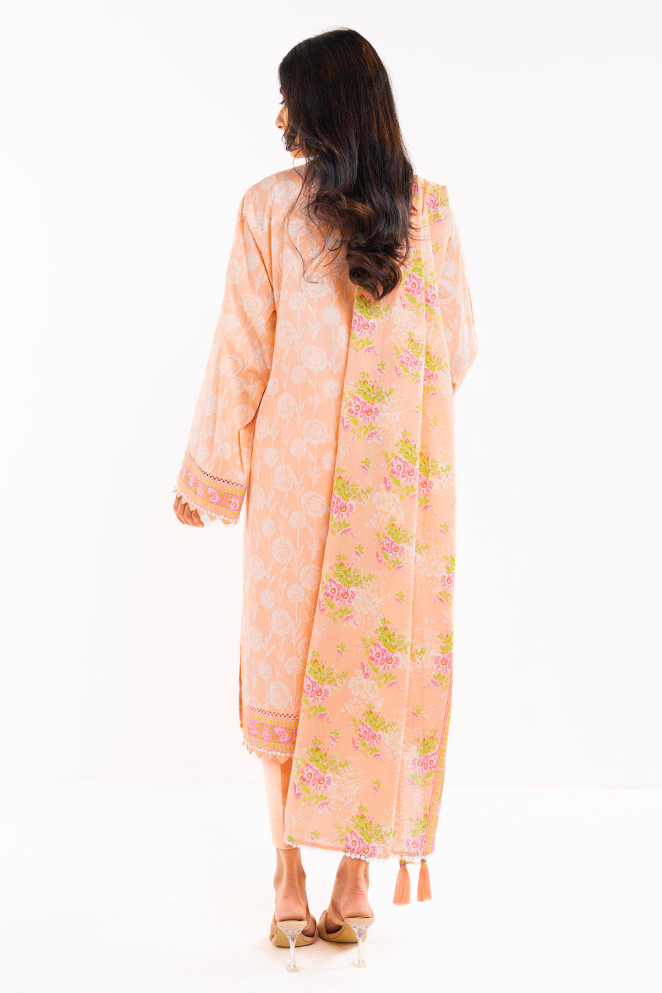 3 Pc Printed Lawn Suit With Lawn Dupatta
