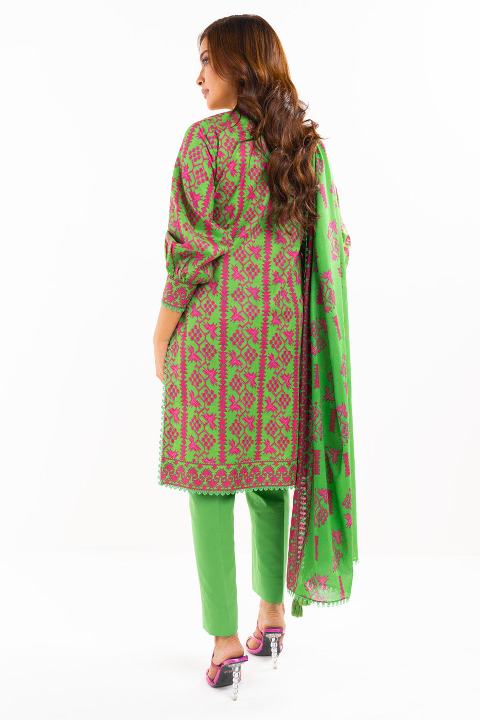 3 Pc Printed Lawn Suit With Lawn Dupatta