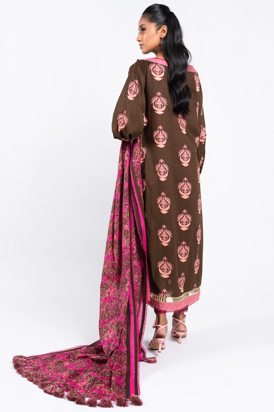 3 Pc Printed Lawn Suit With Lawn Dupatta