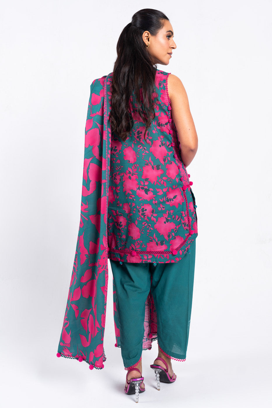 3 Pc Printed Lawn Suit With Lawn Dupatta