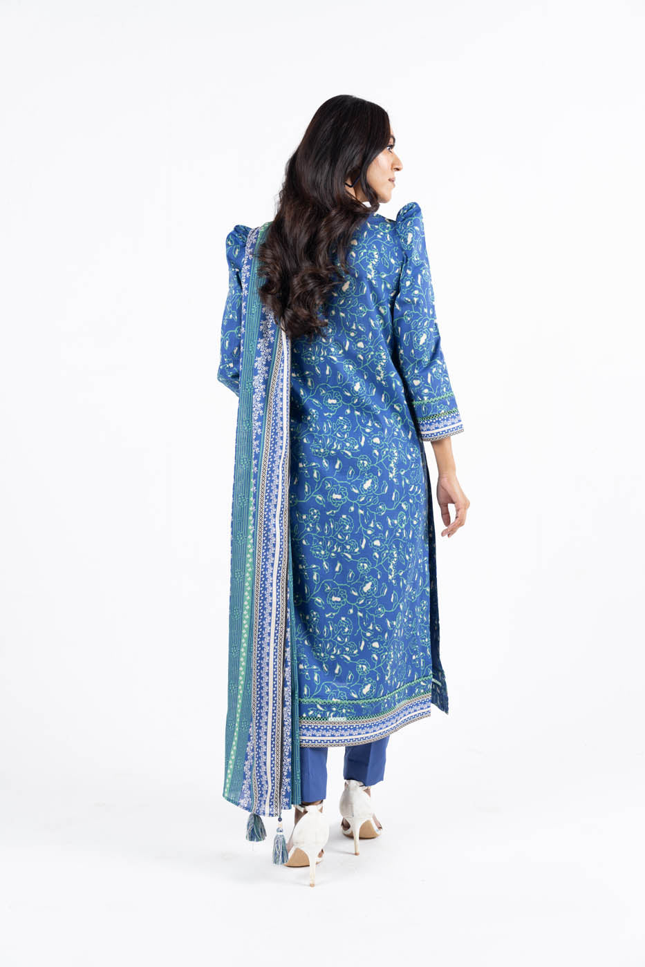 3 Pc Printed Lawn Suit With Lawn Dupatta