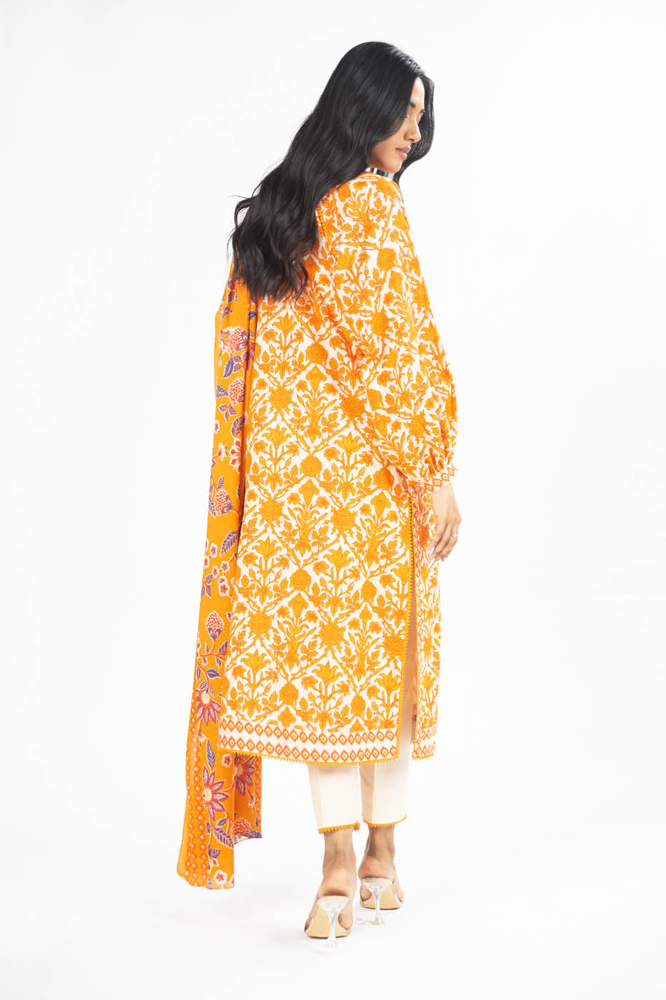 3 Pc Printed Lawn Suit With Lawn Dupatta