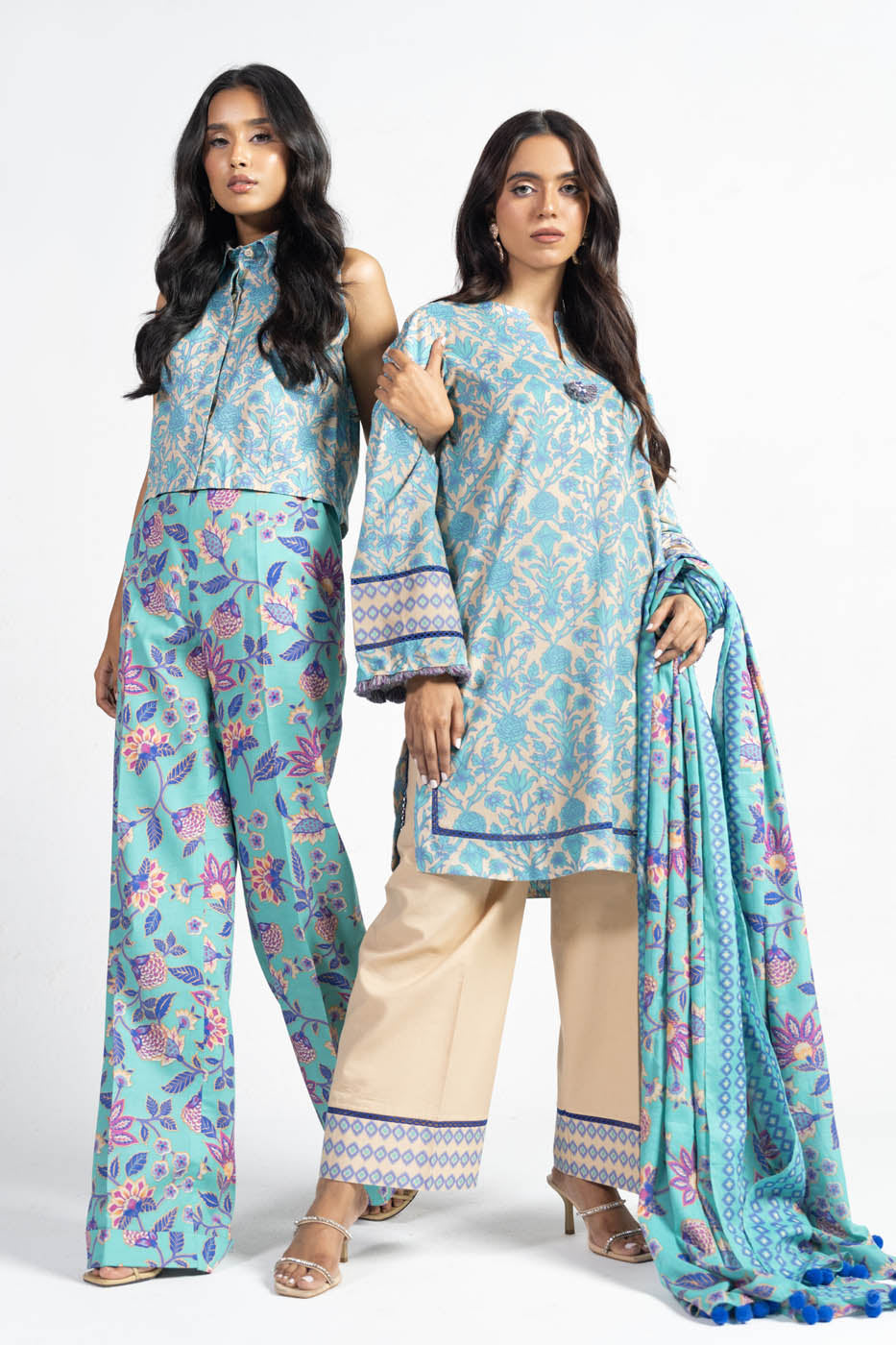3 Pc Printed Lawn Suit With Lawn Dupatta