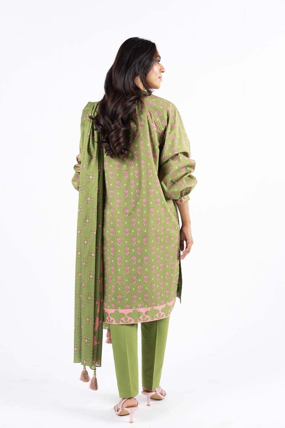 3 Pc Printed Lawn Suit With Lawn Dupatta