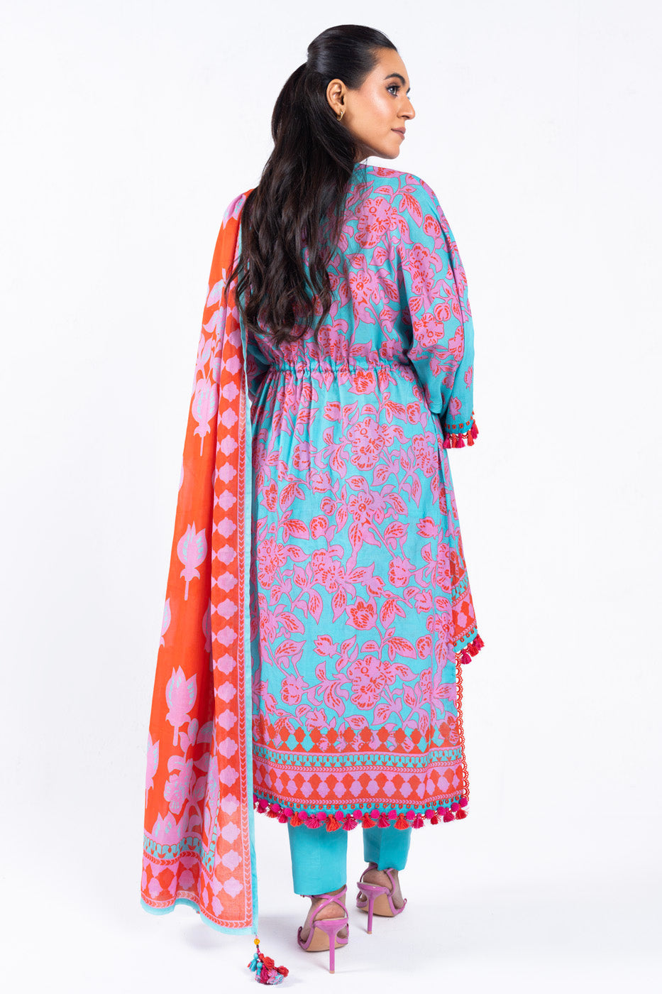 2 Pc Printed Lawn Suit With Lawn Dupatta