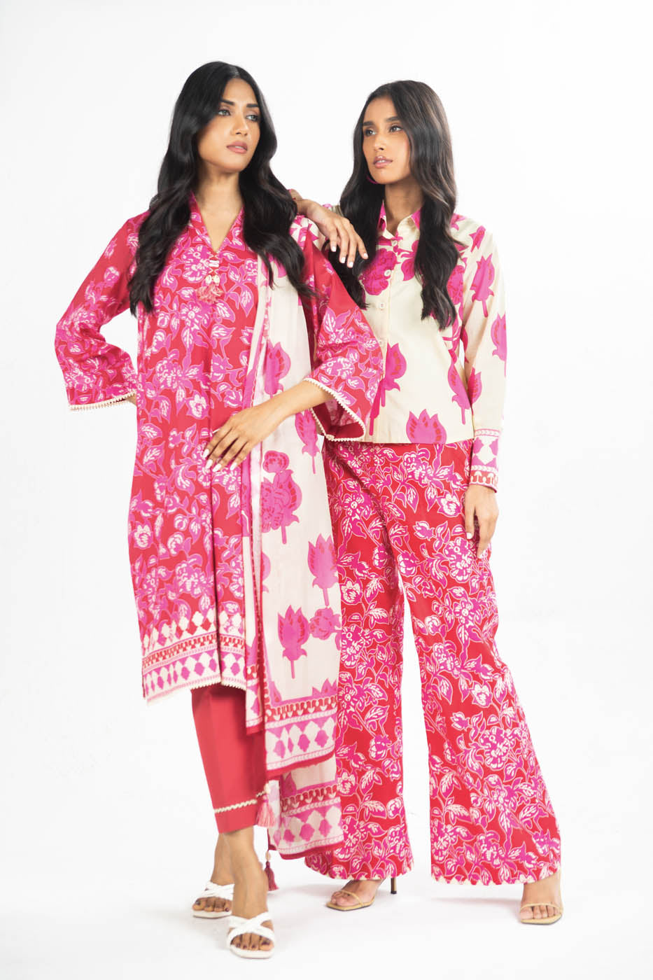 2 Pc Printed Lawn Suit With Lawn Dupatta