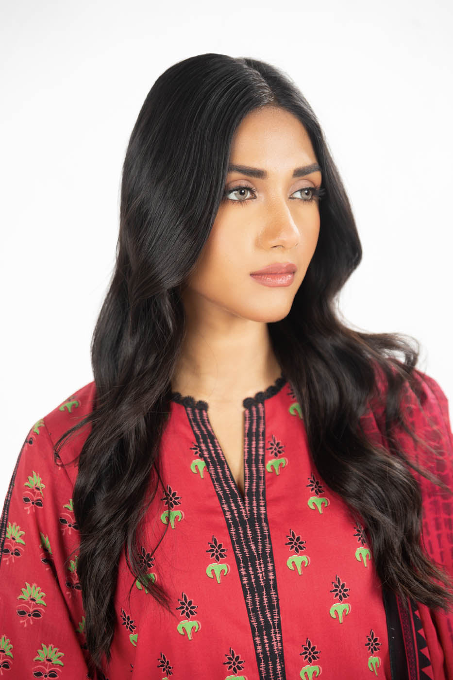 2 Pc Printed Lawn Suit With Lawn Dupatta
