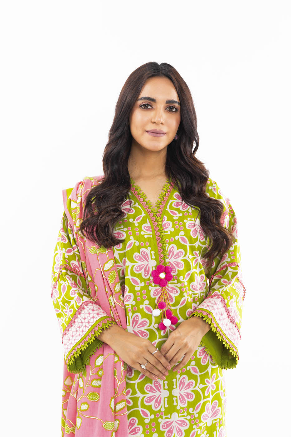 3 Pc Printed Lawn Suit With Lawn Dupatta