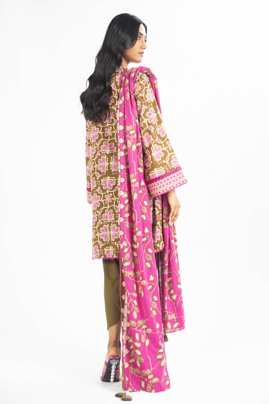 3 Pc Printed Lawn Suit With Lawn Dupatta