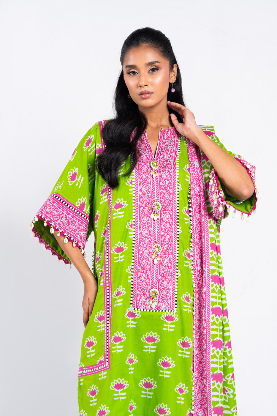 3 Pc Printed Lawn Suit With Lawn Dupatta