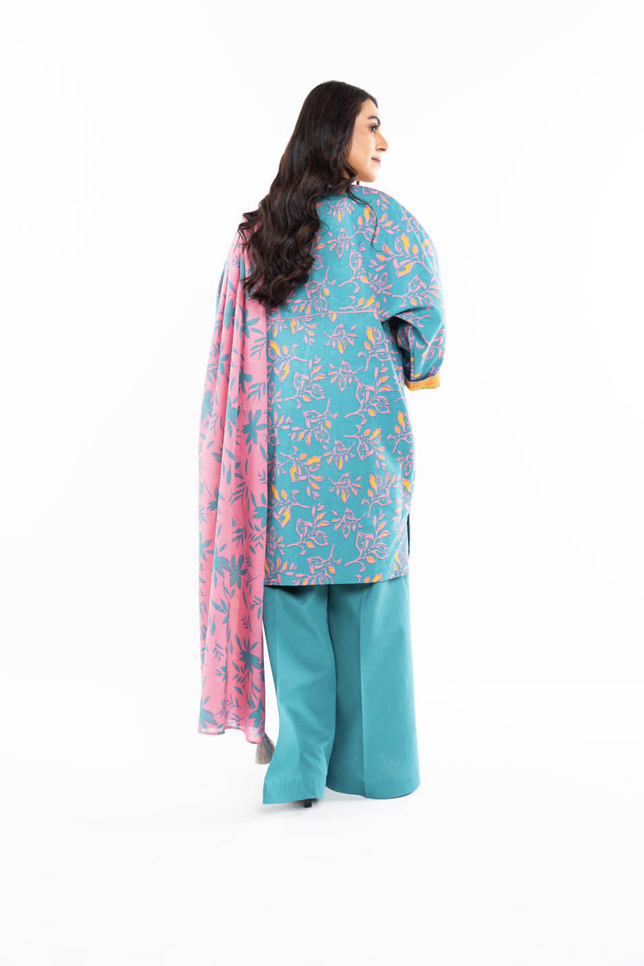 3 Pc Printed Lawn Suit With Lawn Dupatta