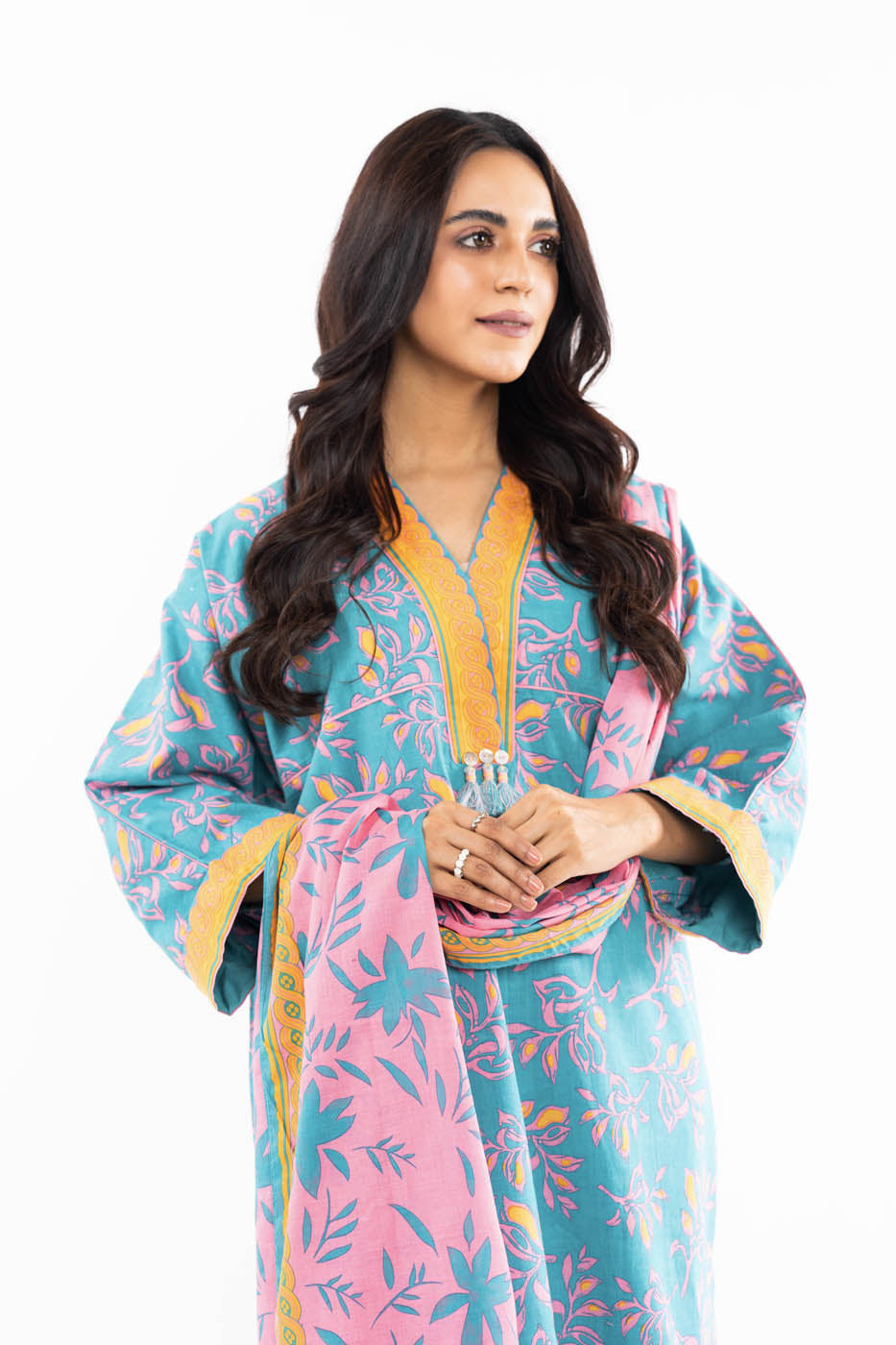 3 Pc Printed Lawn Suit With Lawn Dupatta