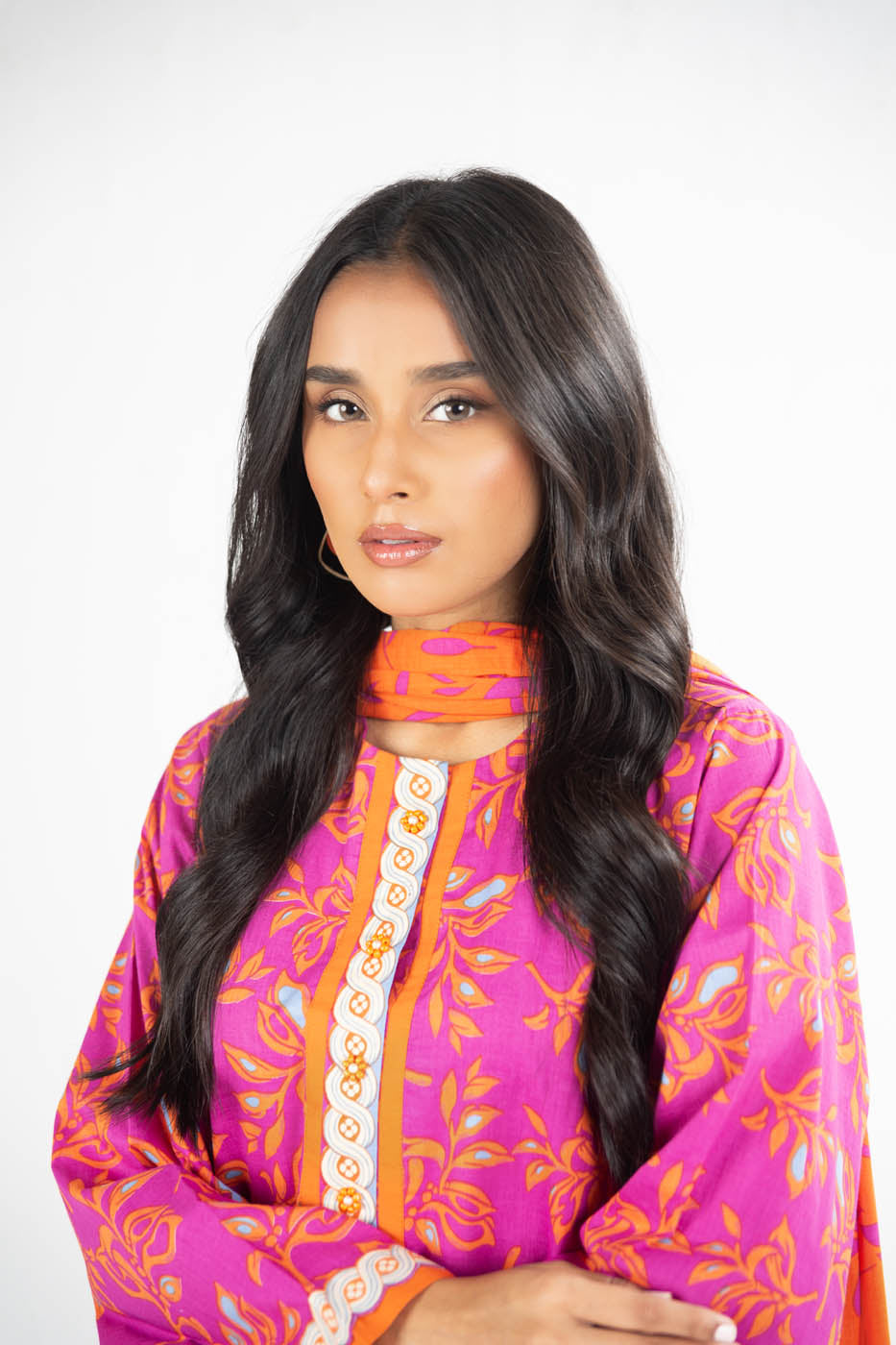 3 Pc Printed Lawn Suit With Lawn Dupatta