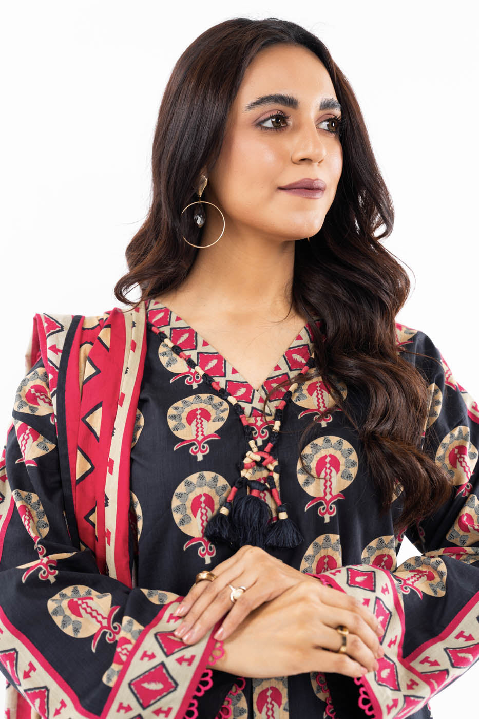 3 Pc Printed Lawn Suit With Lawn Dupatta
