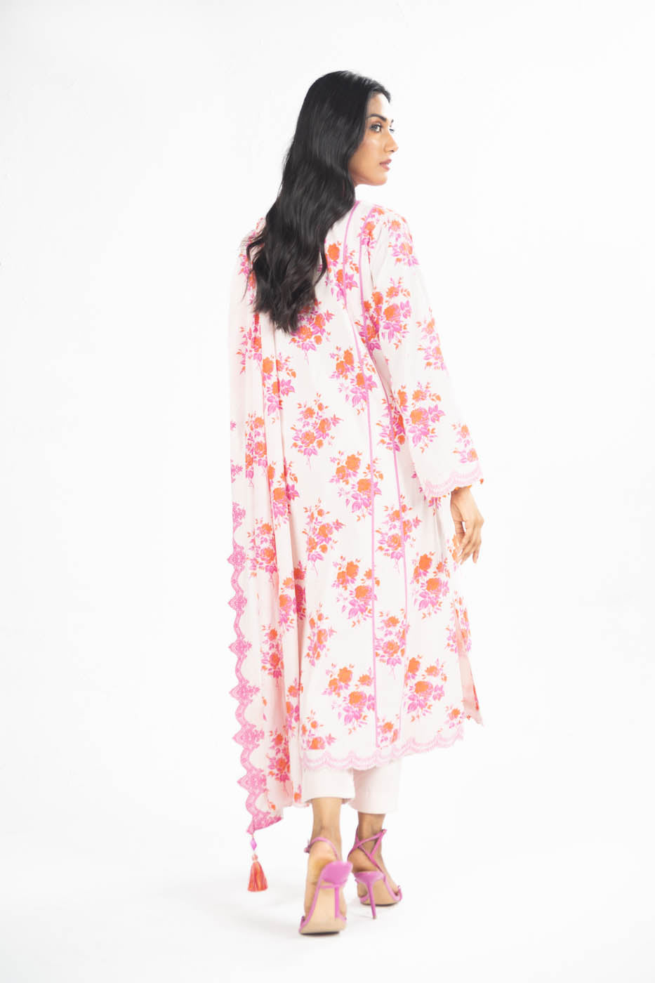 3 Pc Printed Lawn Suit With Lawn Dupatta