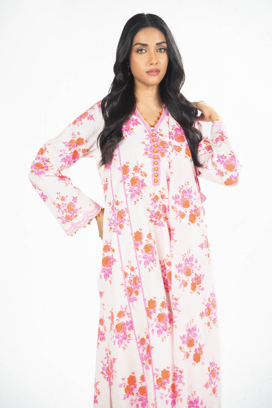 3 Pc Printed Lawn Suit With Lawn Dupatta