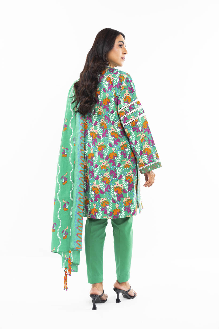 3 Pc Printed Lawn Suit With Lawn Dupatta