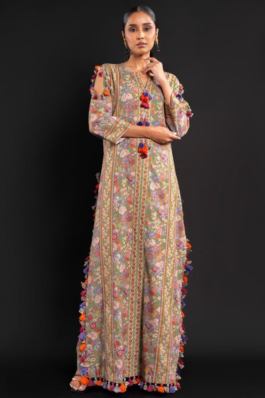 Printed Lrish Lawn Fabric (Sold by Per Meter)