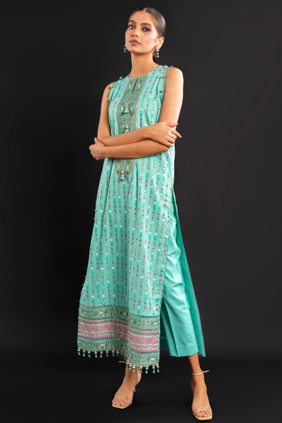 Printed Lawn Fabric (Sold By Per Meter)