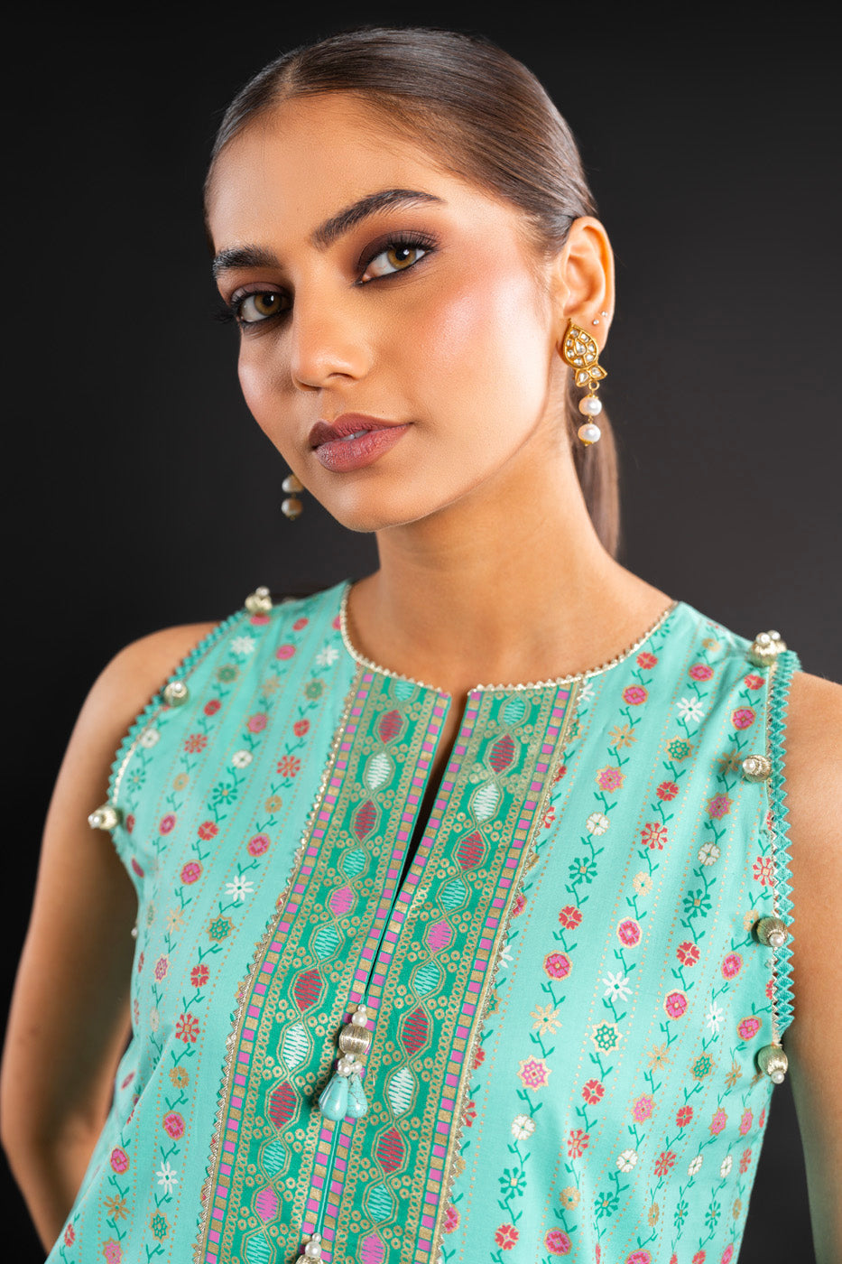 Printed Lawn Fabric (Sold By Per Meter)