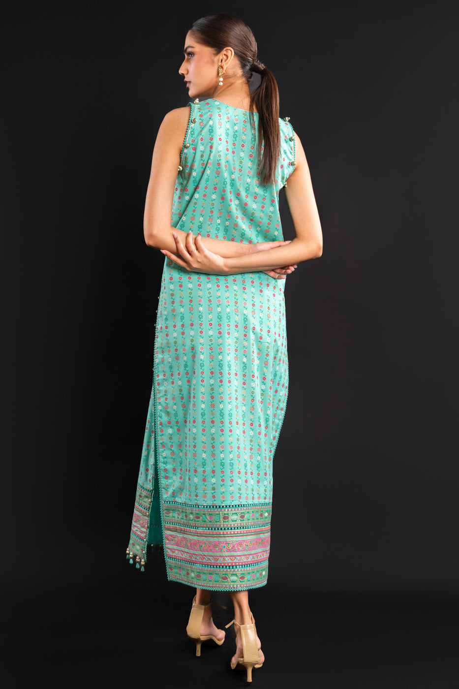 Printed Lawn Fabric (Sold By Per Meter)